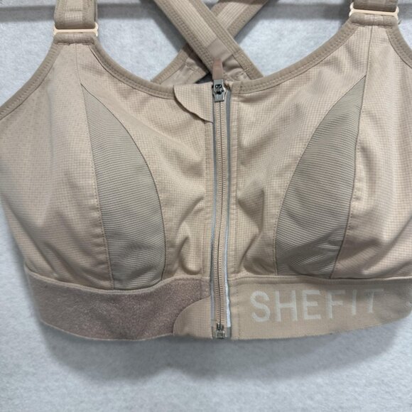 Shefit Ultimate Sports Bra Womens Large? Zip Front High Impact Adjustable Straps - Picture 3 of 9